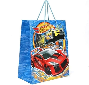 Пакет подарочный hot wheels 26х32х14см, глянцевый