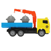 Машина пластиковая со светом и звуком  KAMAZ Манипулятор 17 см