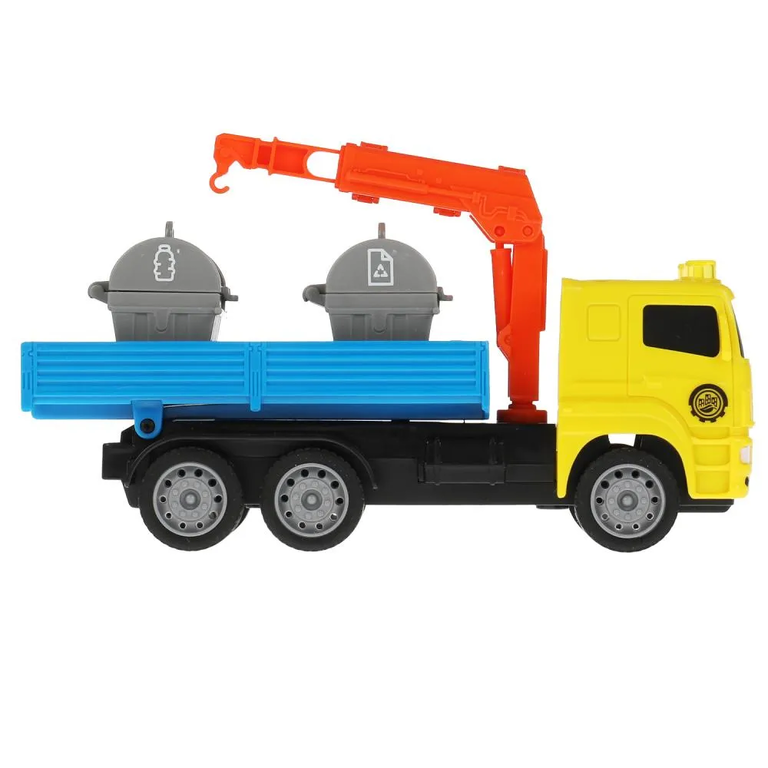Машина пластиковая со светом и звуком  KAMAZ Манипулятор 17 см