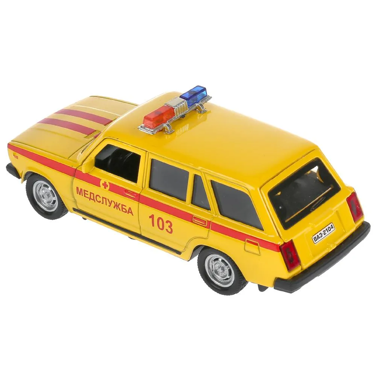 Модель металлическая ВАЗ-2104 ЖИГУЛИ 12 см белый