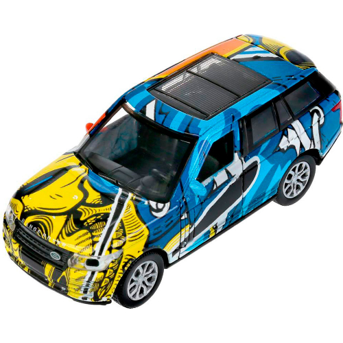 Машина Land Rover Range Rover vogue граффити 12 см