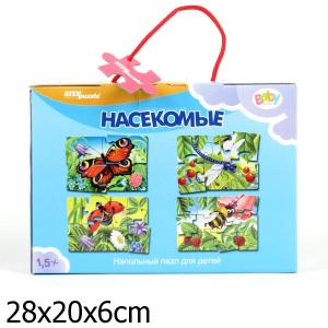 Напольный пазл насекомые