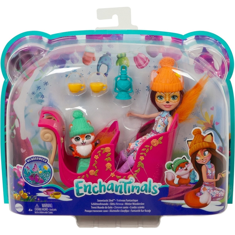 Игровой набор Enchantimals Рождественские сани