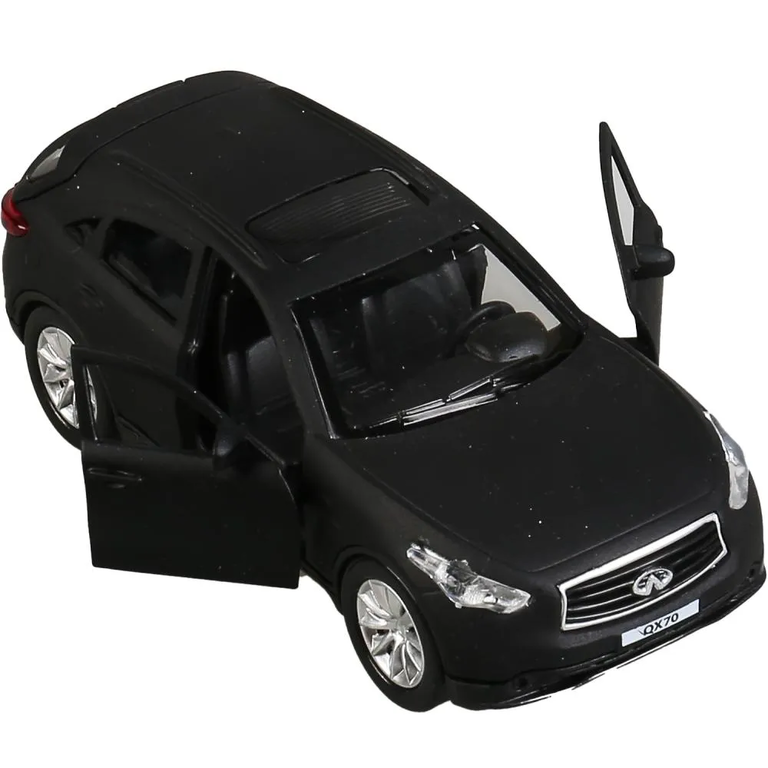 Модель металлическая INFINITI QX70 МАТОВЫЙ 12 см черный