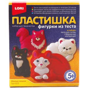 Фигурки из теста милые кошки