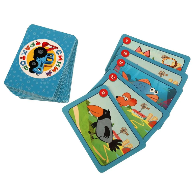 Настольная игра Мемо Синий трактор 5в1