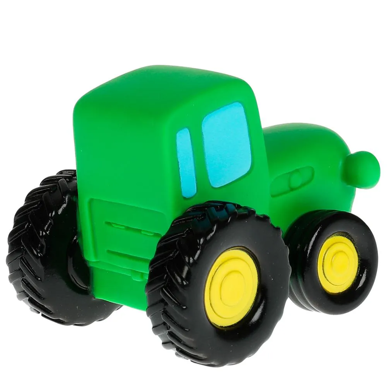 Игрушка пластизоль для ванны Синий Трактор 10 см  зеленый
