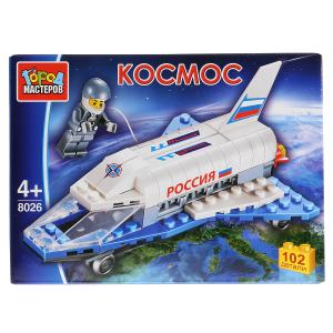 Конструктор Город Мастеров космос: шатл с фигуркой 102 деталей