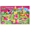 Игрушка конструктор Город Мастеров карусель с фигуркой 195 деталей