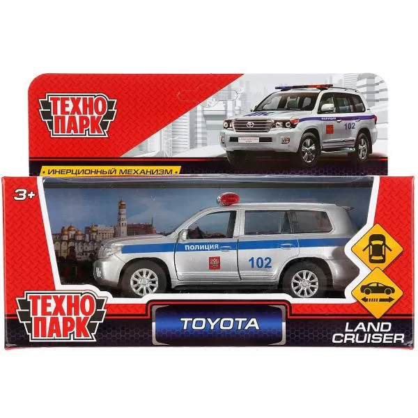 Модель Toyota Land Cruiser Полиция 12 см ТМ Технопарк