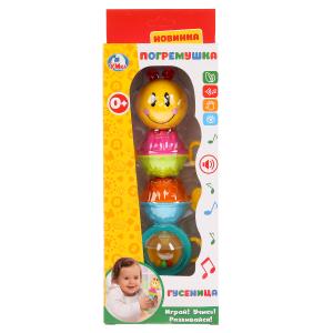Игрушка ТМ Умка погремушка гусеница