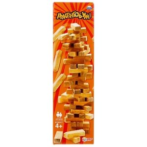 Настольная игра дженгобум с деревянными брусками