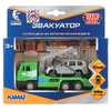 Модель металлическая KAMAZ ЭВАКУАТОР 12 см