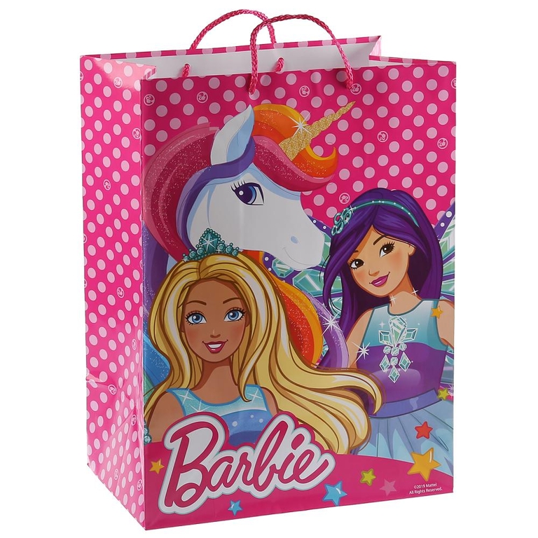 Пакет подарочный barbie 33х46х20см 276899