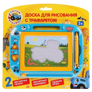 Доска для рисования Синий Трактор магнитная