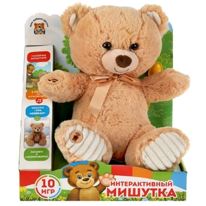 Игрушка мягкая Мишка 26см 10 игр Мульти-Пульти