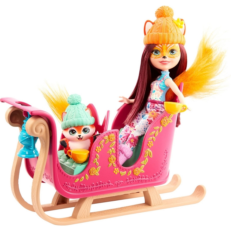 Игровой набор Enchantimals Рождественские сани