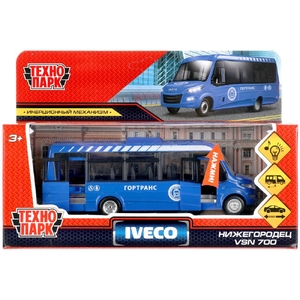 Автобус IVECO DAILY VSN-700 синий 15 см