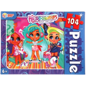 HairDorables Пазлы классические в коробке Пазл 104 детали