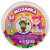 Мозаика пластиковая 80 фишек 4 цвета Круглая Диам 185мм Сказочны