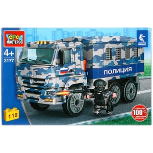Констркутор KAMAZ Полиция 110 деталей ТМ Город мастеров