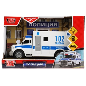 Машина Полиция со светом и звуком белая 20 см
