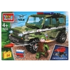 Конструктор uaz HUNTER ВОЕННЫЙ  54 дет (легко собрать)