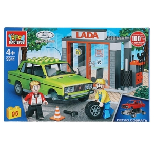 LADA конструктор LADA 2106 в автосервисе 95 деталей ТМ Город мастеров