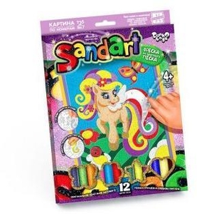Фреска из песка Sand Art Пони