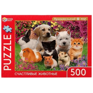 Пазлы Счастливые животныеПазл 500  дет