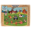 Игрушка деревянная Синий ТРАКТОР вкладыш животные ТМ Буратино