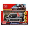Модель металлическая свет - звук RENAULT MASTER ПОЛИЦИЯ 14 см сесребристый