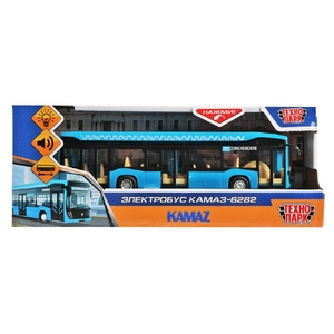 Модель Электробус КАМАЗ-6282 19,5 см синий ТМ Технопарк