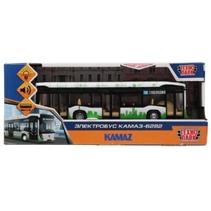 Модель Электробус КАМАЗ-6282 19,5 см белый ТМ Технопарк