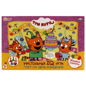 Настольная IQ-игра Торт на День Рождения Три кота