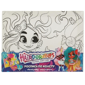 Набор для творчества Hairdorable холст для росписи