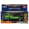 Модель KAMAZ Эвакуатор 15 см зеленый ТМ Технопарк