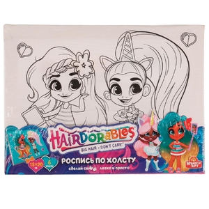 Набор для творчества Hairdorable холст для росписи