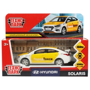 Модель металлическая HYUNDAI SOLARIS СИТИ МОБИЛ 12 см