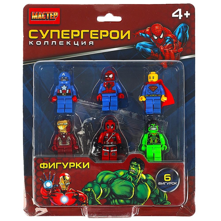 Конструктор фигурки супер герои-6 шт