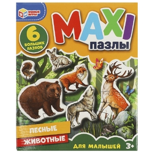 Maxi-пазлы Лесные животные 6 пазлов