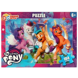 Пазлы классические в коробке 104 детали My Little Pony