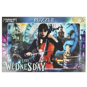 Пазлы I love Wednesday Пазлы классические в коробке 160 деталей