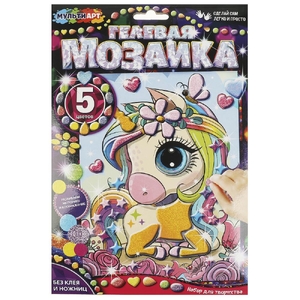 Гелевая мозаика Единорог