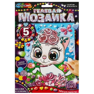 Гелевая мозаика Кошечка