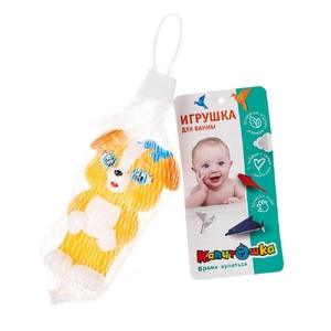 Игрушка для ванны Лиззи 8 см, в сетке