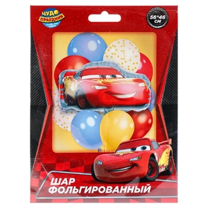 Шар фольгированная фигура тачки 56х46 см