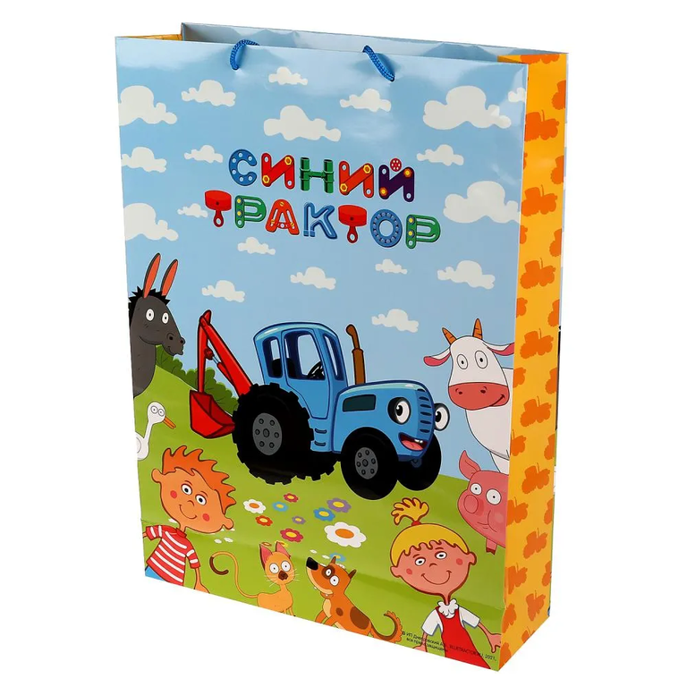 Пакет большой Синий Трактор xl 33,5*45*10 см