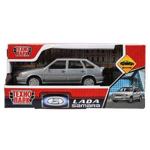 Модель пластиковая LADA LADA - 2114 "SAMARA" без дверей, 11 cm, серебристый