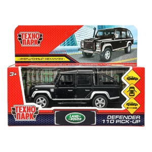 Модель металлическая LAND ROVER DEFENDER PICKUP 12 см черный